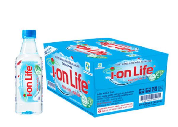 nước ion life kiềm thùng 330ml
